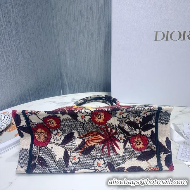 Grade SMALL DIOR BOOK TOTE Embroidered M1296-2