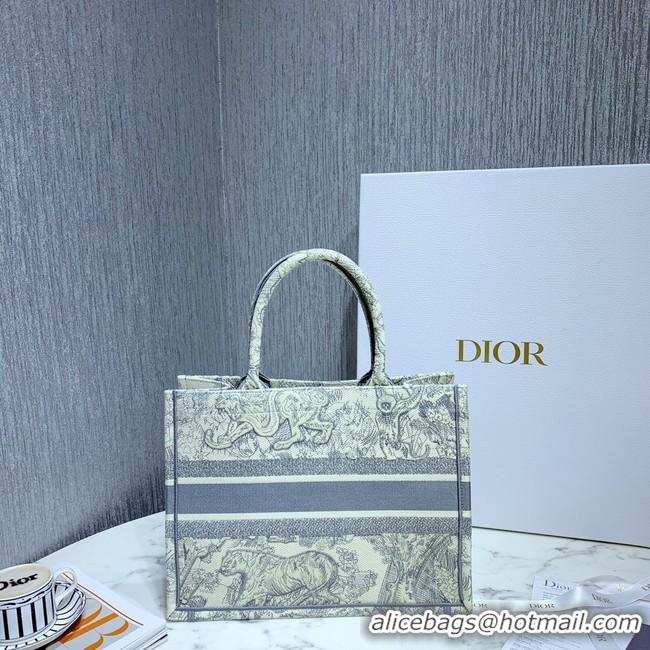 Stylish SMALL DIOR BOOK TOTE Embroidered M1296-3