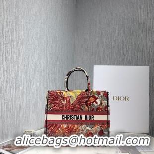 Sumptuous DIOR BOOK TOTE BAG IN EMBROIDERED CANVAS C1286-4