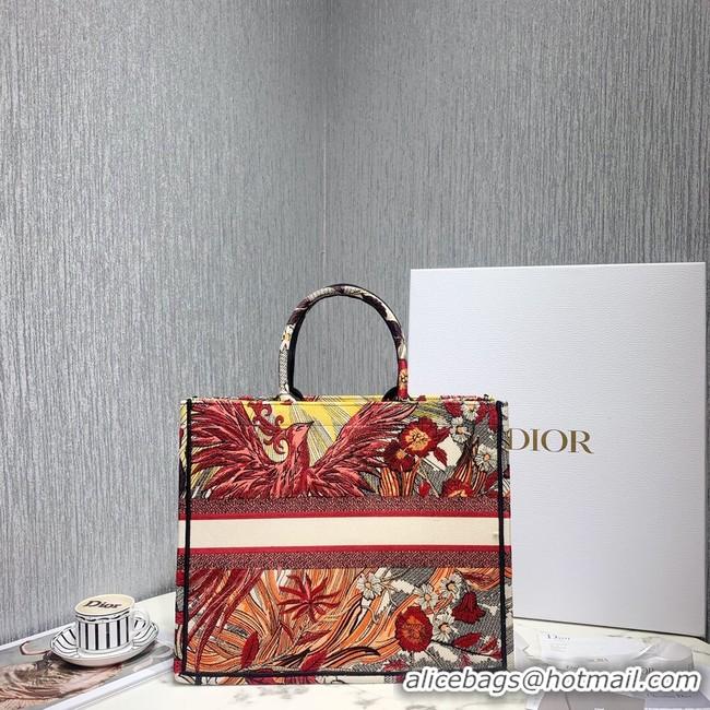 Sumptuous DIOR BOOK TOTE BAG IN EMBROIDERED CANVAS C1286-4