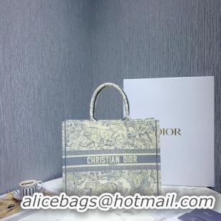 Grade Quality DIOR BOOK TOTE BAG IN EMBROIDERED CANVAS C1286-5