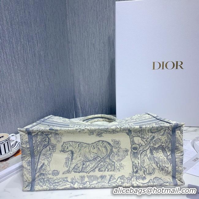 Grade Quality DIOR BOOK TOTE BAG IN EMBROIDERED CANVAS C1286-5