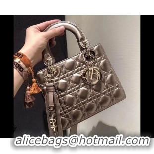 High Quality Dior Lady Dior Bag Original Sheepskin Leather CD5501 Gold