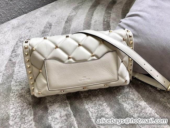 Best Price VALENTINO VLOCK Origianl leather shoulder bag 0053 white