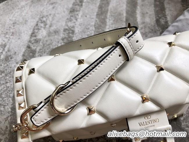 Best Price VALENTINO VLOCK Origianl leather shoulder bag 0053 white