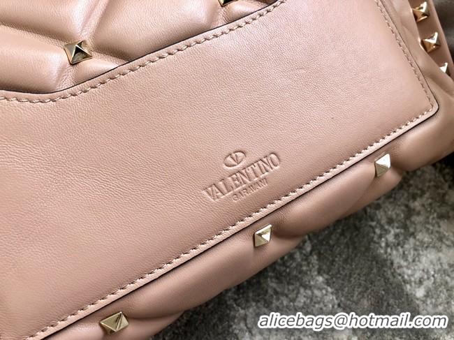 Discount VALENTINO VLOCK Origianl leather shoulder bag 0053 pink