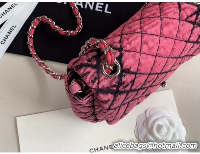 Newest Fashion Chanel Quilted Denim Small Flap Bag AS1112 Pink 2020