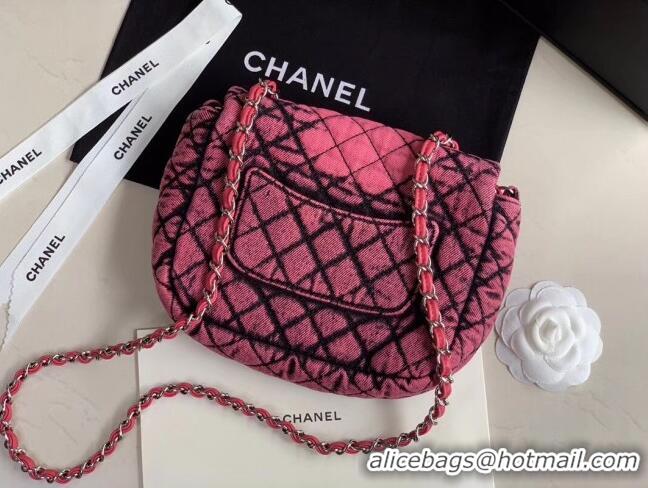 Newest Fashion Chanel Quilted Denim Small Flap Bag AS1112 Pink 2020