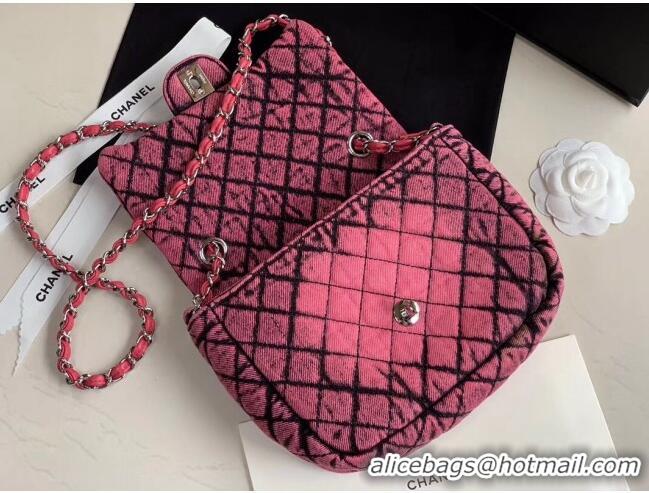 Newest Fashion Chanel Quilted Denim Small Flap Bag AS1112 Pink 2020