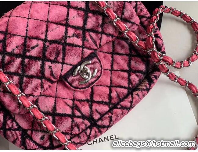 Newest Fashion Chanel Quilted Denim Small Flap Bag AS1112 Pink 2020