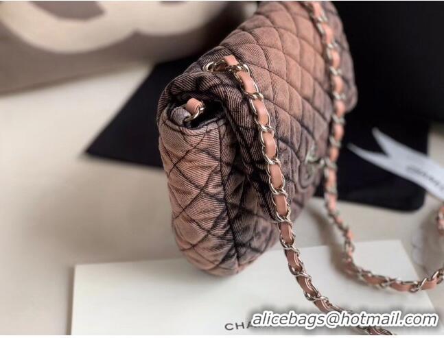 High Quality Chanel Quilted Denim Small Flap Bag AS1112 Nude 2020