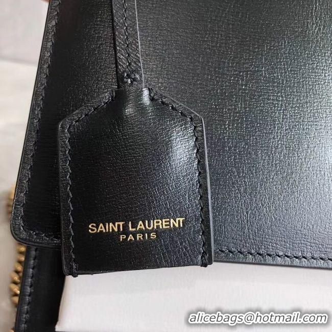 Original Cheap Yves Saint Laurent Calfskin Leather Shoulder Bag Y542206B black&white