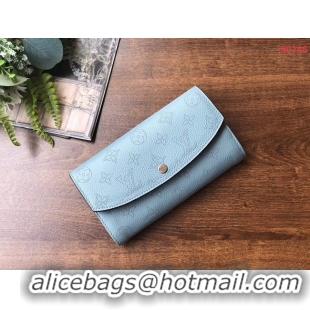 Sumptuous Louis vuitton original Iris Wallet M60145 blue