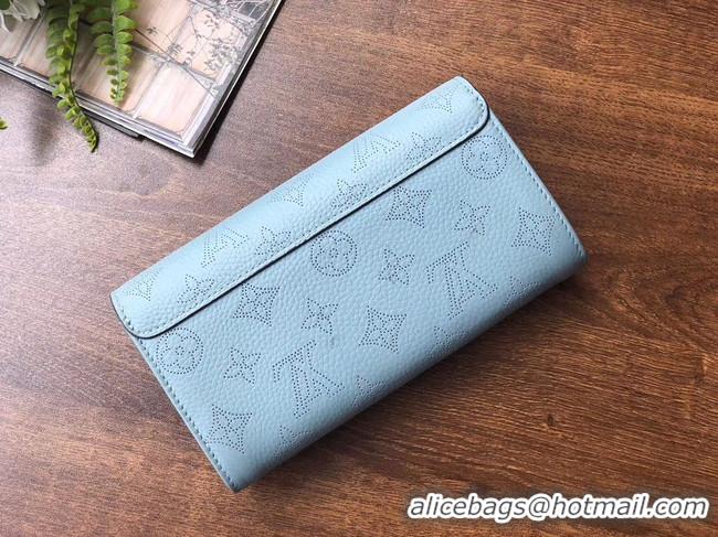 Sumptuous Louis vuitton original Iris Wallet M60145 blue