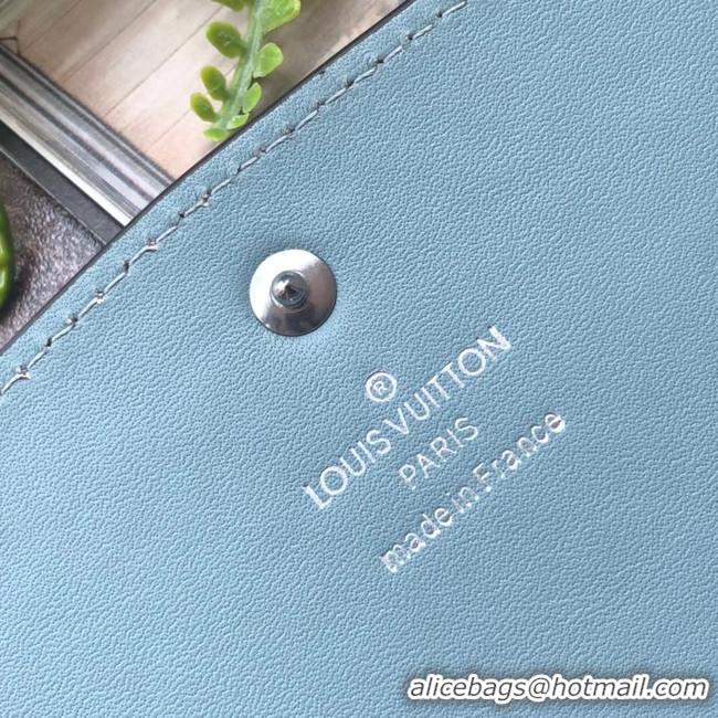 Sumptuous Louis vuitton original Iris Wallet M60145 blue