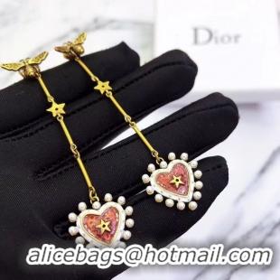 Top Design Dior Earrings DIOR4598 Red