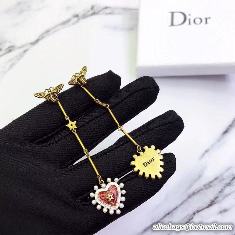 Top Design Dior Earrings DIOR4598 Red