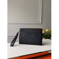 Best Price Louis Vuitton Original Monogram Empreinte Clutch bag MELANIE M68705 black