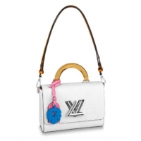 Popular Style Louis Vuitton Original TWIST Medium Tote Bag M56132 White