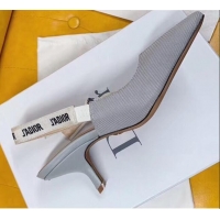 Inexpensive Dior J'Adior Slingback Pumps in Technical Fabric CD1802 Grey 6.5cm Heel 2020