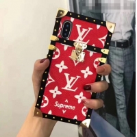 Top Design Louis Vuitton Petite Malle Iphone Case M21834 Red