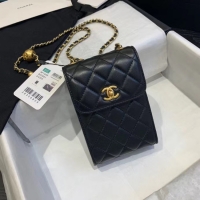 Duplicate Chanel Original Small classic Sheepskin Shoulder Bag AP1448 black