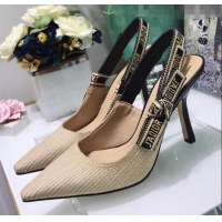 Reasonable Price Dior J'Adior Technical Fabric Slingback Pump With 9.5cm Heel CD1827 Beige