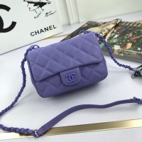 Good Quality Chanel mini flap bag 8219 Lavender