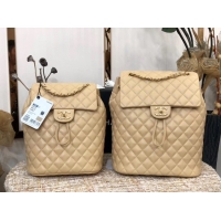 Low Price Chanel Backpack Sheepskin Original Leather 83431 Beige