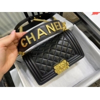 Trendy Design BOY CHANEL flap bag A67086 black