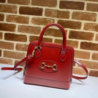 Good Looking Gucci 1955 Horsebit small top handle bag 621220 red