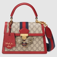 Discounts Gucci Queen Margaret GG small top handle bag 476541 red