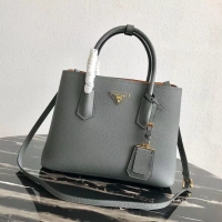 Sumptuous Prada Deer skin bag 1BG008 grey