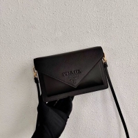 Top Grade Prada Saffiano leather mini-bag 1BP020 black