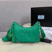 Stylish Prada Re-Edition 2005 nylon shoulder bag 1BH204 green