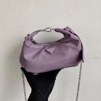 Luxury Prada Re-Edition 2005 nylon shoulder bag 1BH172 lilac