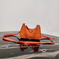 1:1 aaaaa Prada Re-Edition nylon mini shoulder bag 1TT122 orange