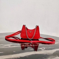 Sumptuous Prada Re-Edition nylon mini shoulder bag 1TT122 red