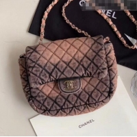 High Quality Chanel Quilted Denim Small Flap Bag AS1112 Nude 2020