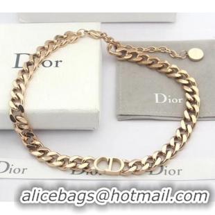 AAAAA Discount Dior CD Chian Short Necklace 2061232 Rose Gold 2020