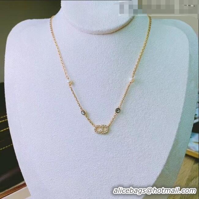 High Quality Dior Crystal CD Necklace 2061241 2020