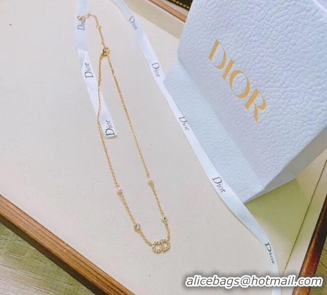 High Quality Dior Crystal CD Necklace 2061241 2020