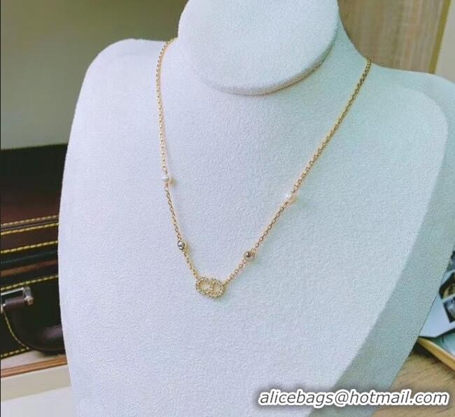 High Quality Dior Crystal CD Necklace 2061241 2020