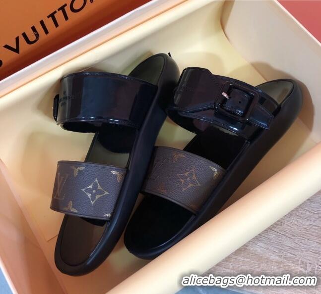 Buy Discount Louis Vuitton SUNBATH Flat Mules Sandals 1A66XD White 2020