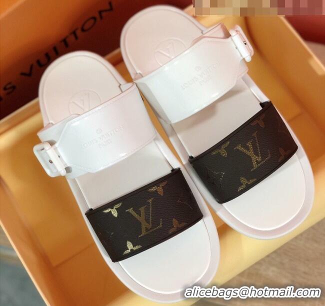 Wholesale Louis Vuitton SUNBATH Flat Mules Sandals 1A66XD Black 2020