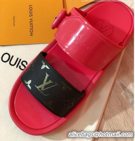 Top Quality Louis Vuitton SUNBATH Flat Mules Sandals 1A66XD Pink 2020