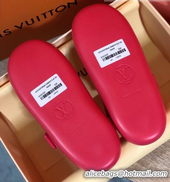 Top Quality Louis Vuitton SUNBATH Flat Mules Sandals 1A66XD Pink 2020