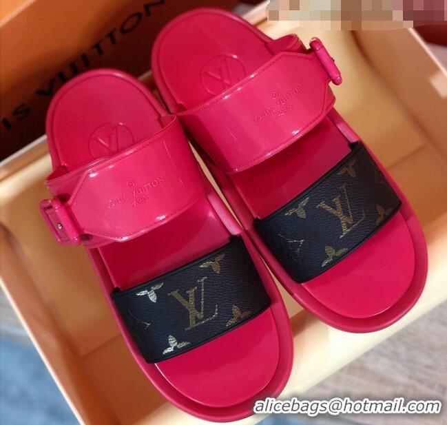 Top Quality Louis Vuitton SUNBATH Flat Mules Sandals 1A66XD Pink 2020