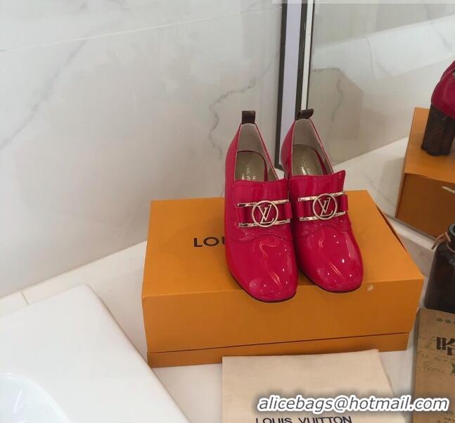 Cheapest Louis Vuitton SWIFT Loafers Pump in Patent Leather LV1769 Red 2020