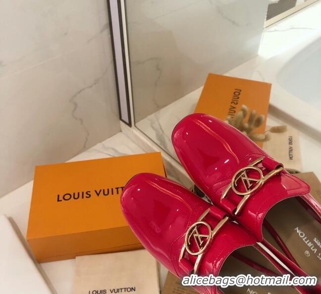 Cheapest Louis Vuitton SWIFT Loafers Pump in Patent Leather LV1769 Red 2020